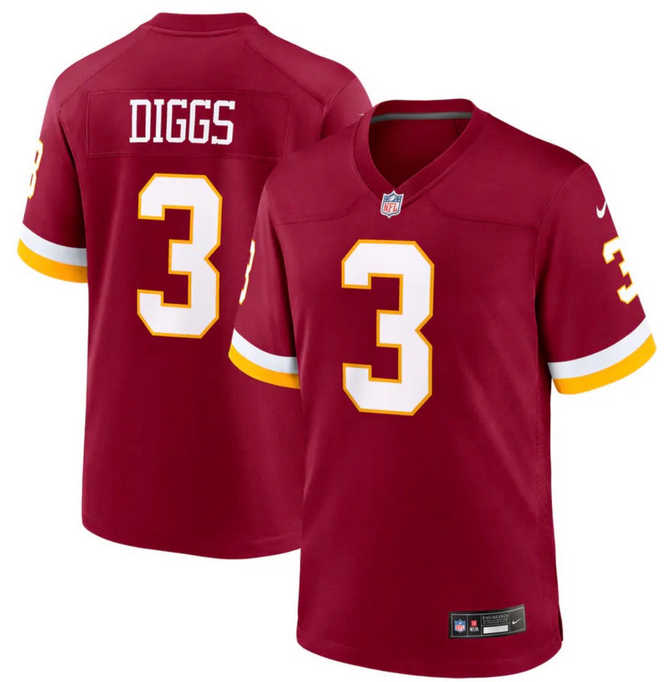 Men Washington Redskins #3 Stephon Diggs red Nike NFL jersey 100601->tennessee titans->NFL Jersey